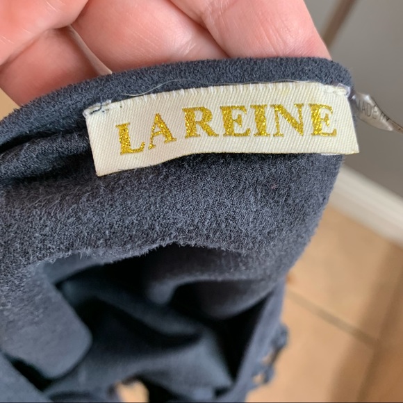 LA Reine faux suede crop top fringe & stud details - Picture 11 of 11